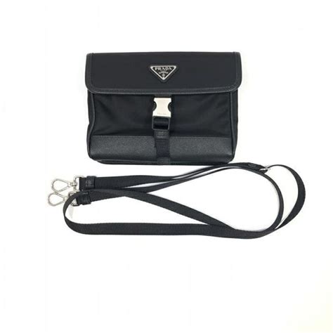 Prada PRADA Renylon Saffiano Smartphone Shoulder 2ZH108 